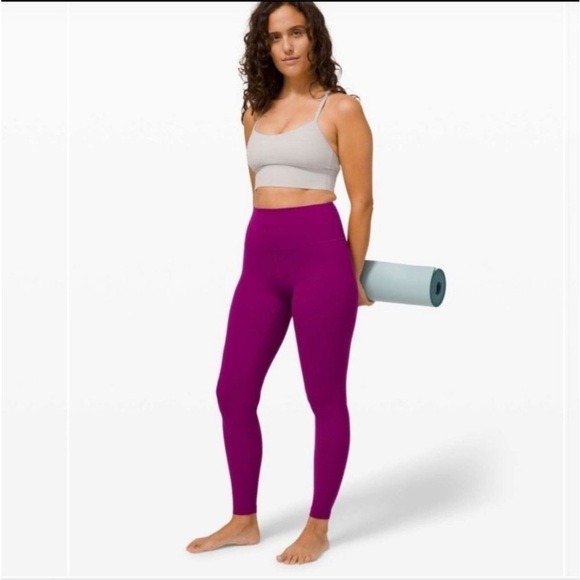 lululemon athletica Pants - Lululemon Align Pant 28" Leggings Deep Fuschia Pink Size 2